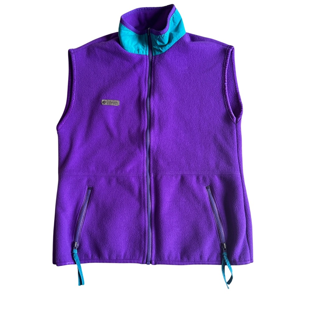 Vintage‎ Columbia Fleece Vest Womens L Gorpcore Hiking Ski Snow Outerwear